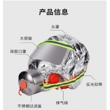沿溯沿安过滤式呼吸器防烟面具高层火灾逃生消防3C